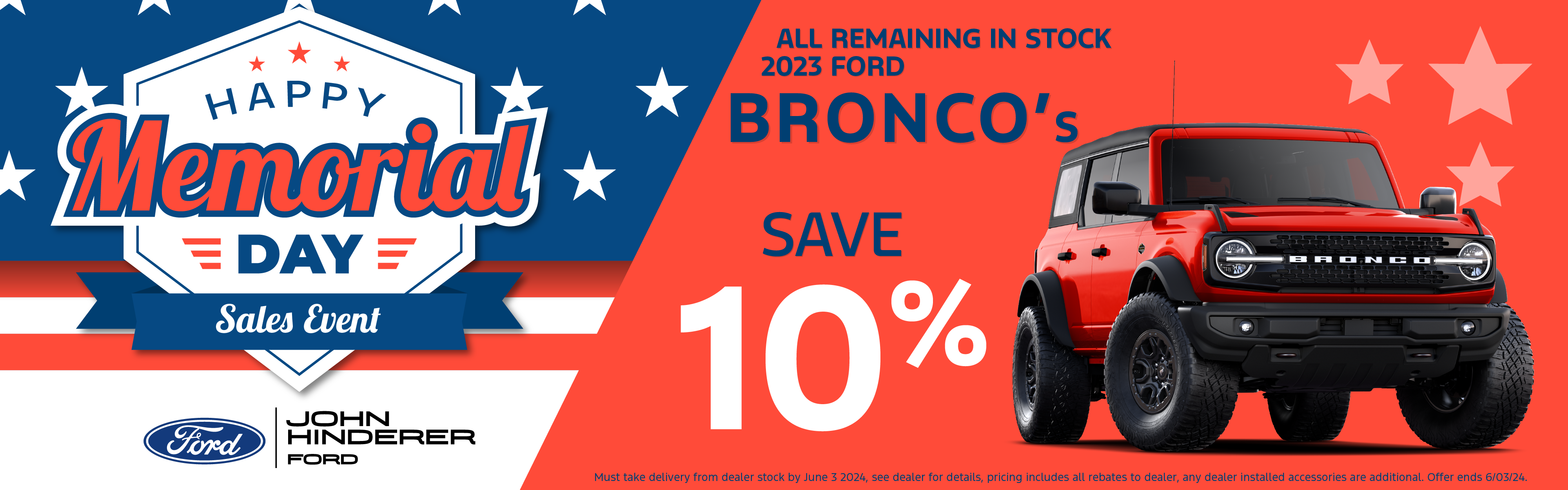 Save 10% on 2023 Bronco's